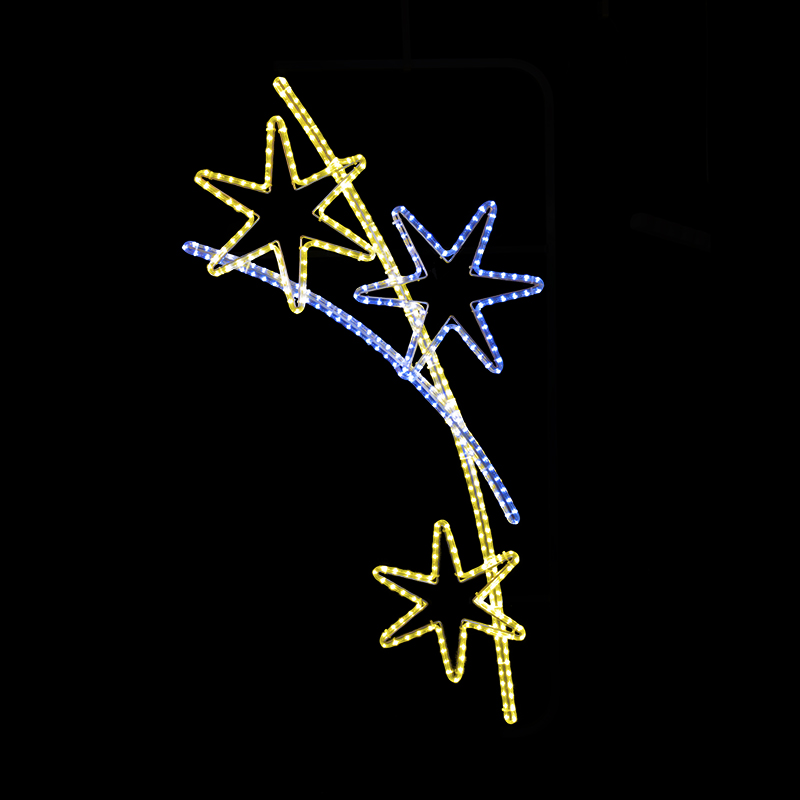 Dekorace hvězdy LED 1373 - 158 x 85 cm