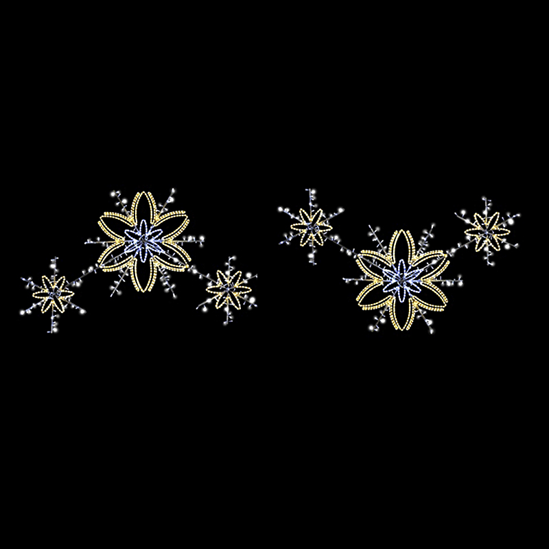 Dekorace do převěsu Květy LED 1271 • 1271 - 150 x 496 cm