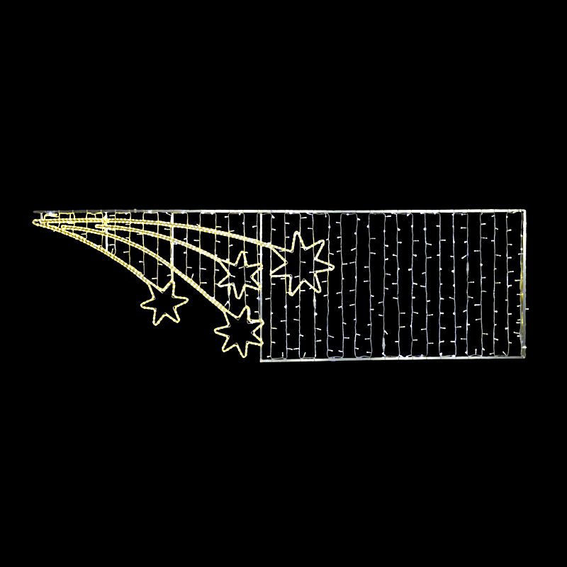 Dekorace do převěsu letící hvězdy LED 4591 • 4591 - 106 x 700 cm