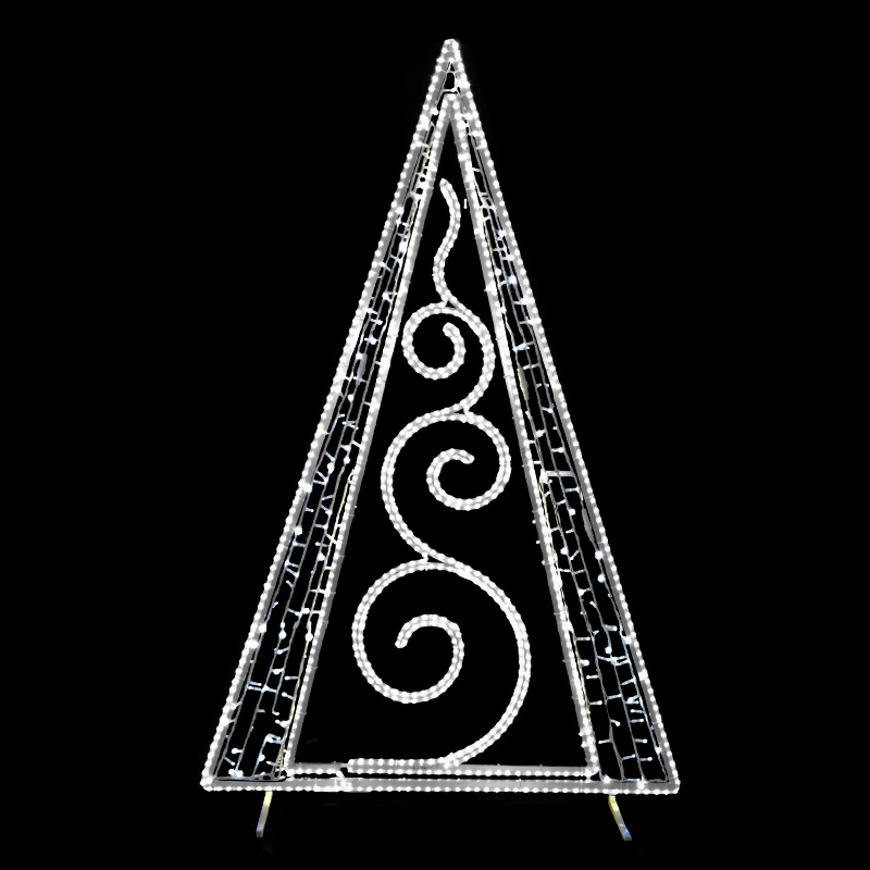 2D LED Dekorace stromek trojúhelník velký - N2/19 - 212 x 135 cm