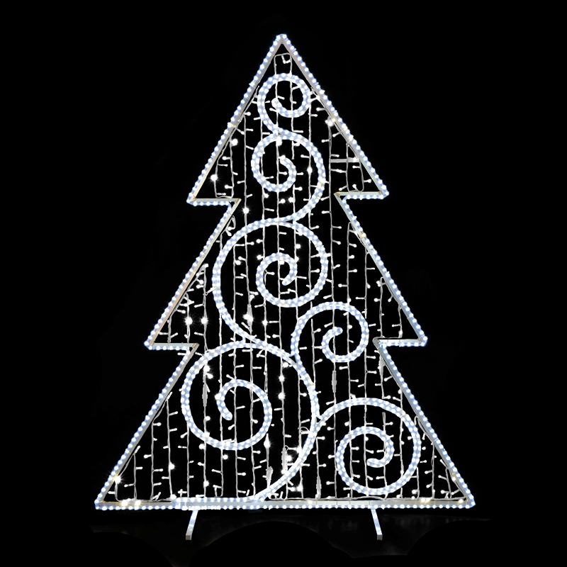 2D LED Dekorace stromek velký  - N3/19 - 202 x 160 cm