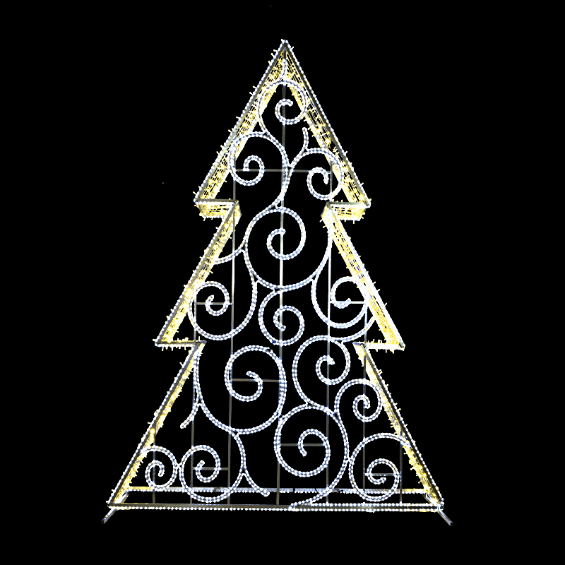 LED 3D stromek u kraje 308 x 242 x 52 cm - N7/19