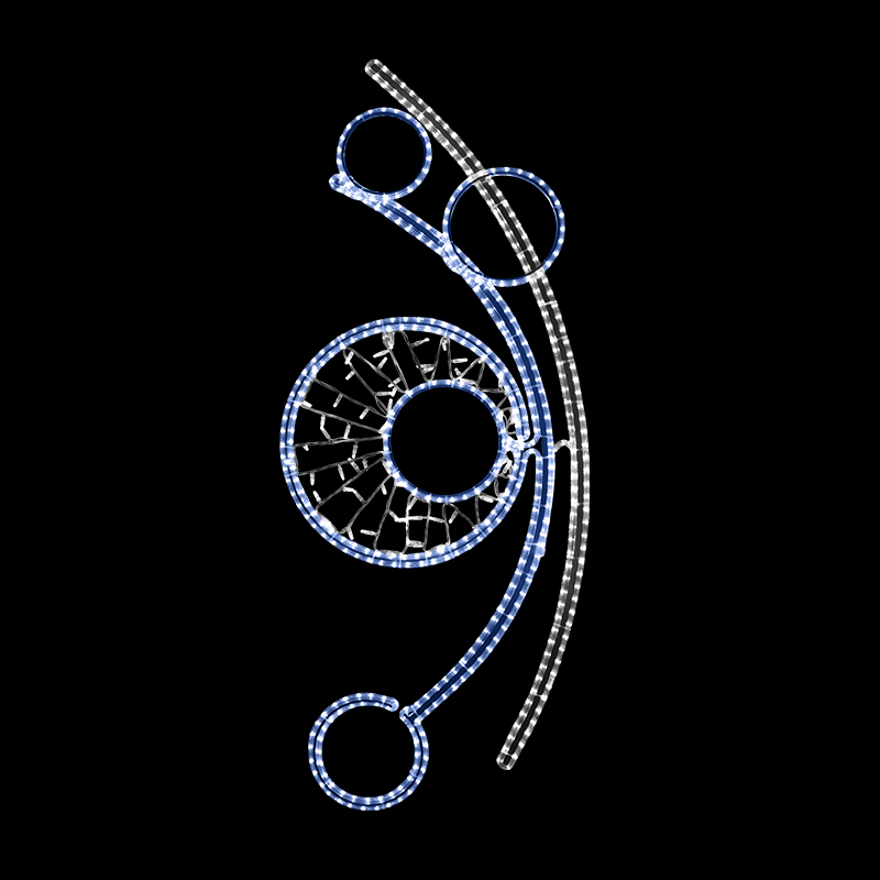 Světelný Dekor s výpletem LED 1013 - 165 x 69 cm