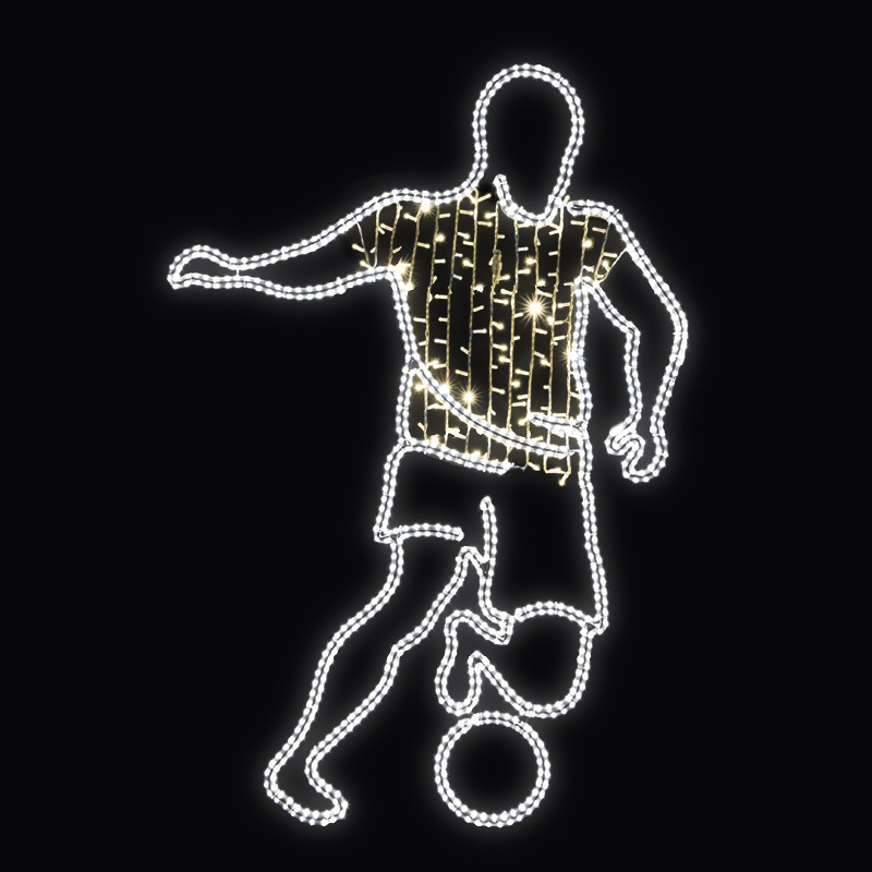 LED dekor fotbalista N9/20 - 207 x 140 cm