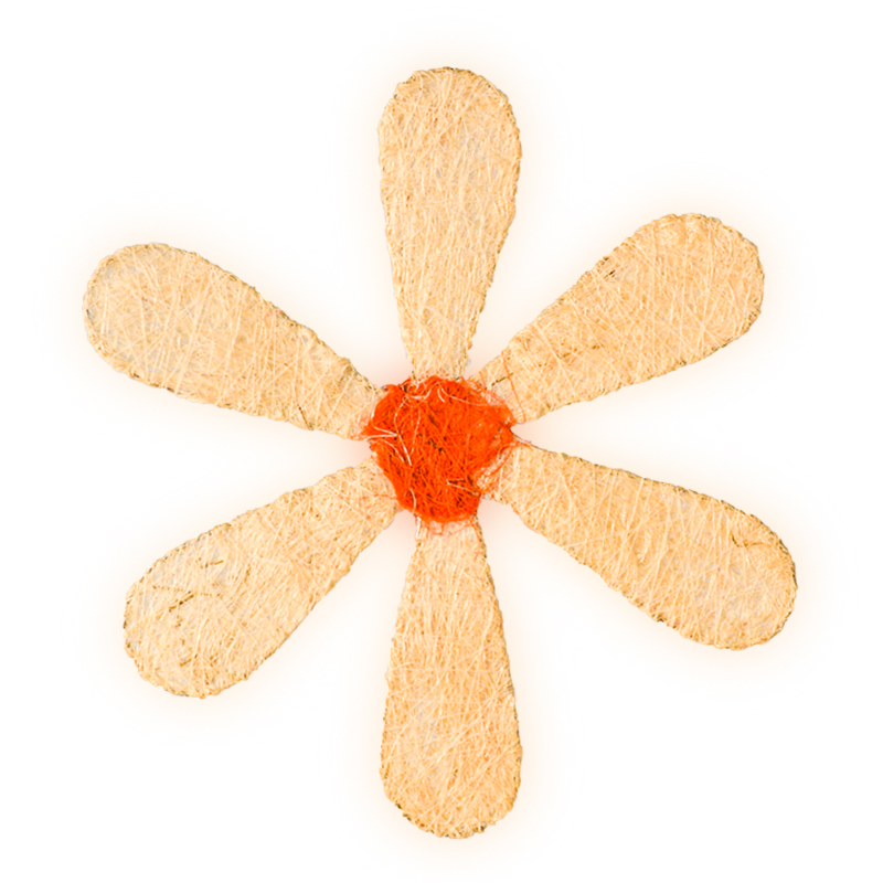 Sisalová kytka B101310 - 20 cm