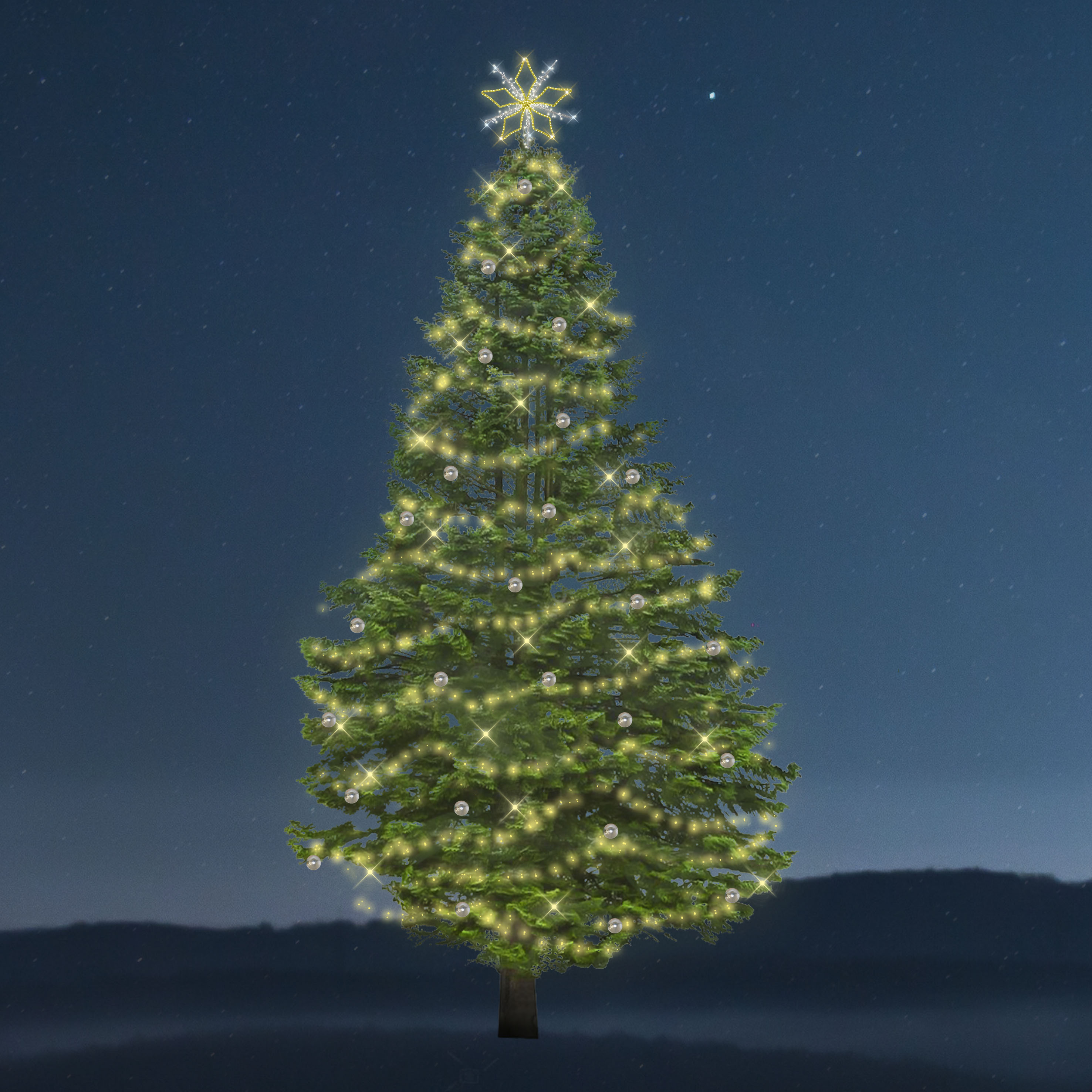 Sada osvětlení na strom Classic - 2589 LED, 10-12 m