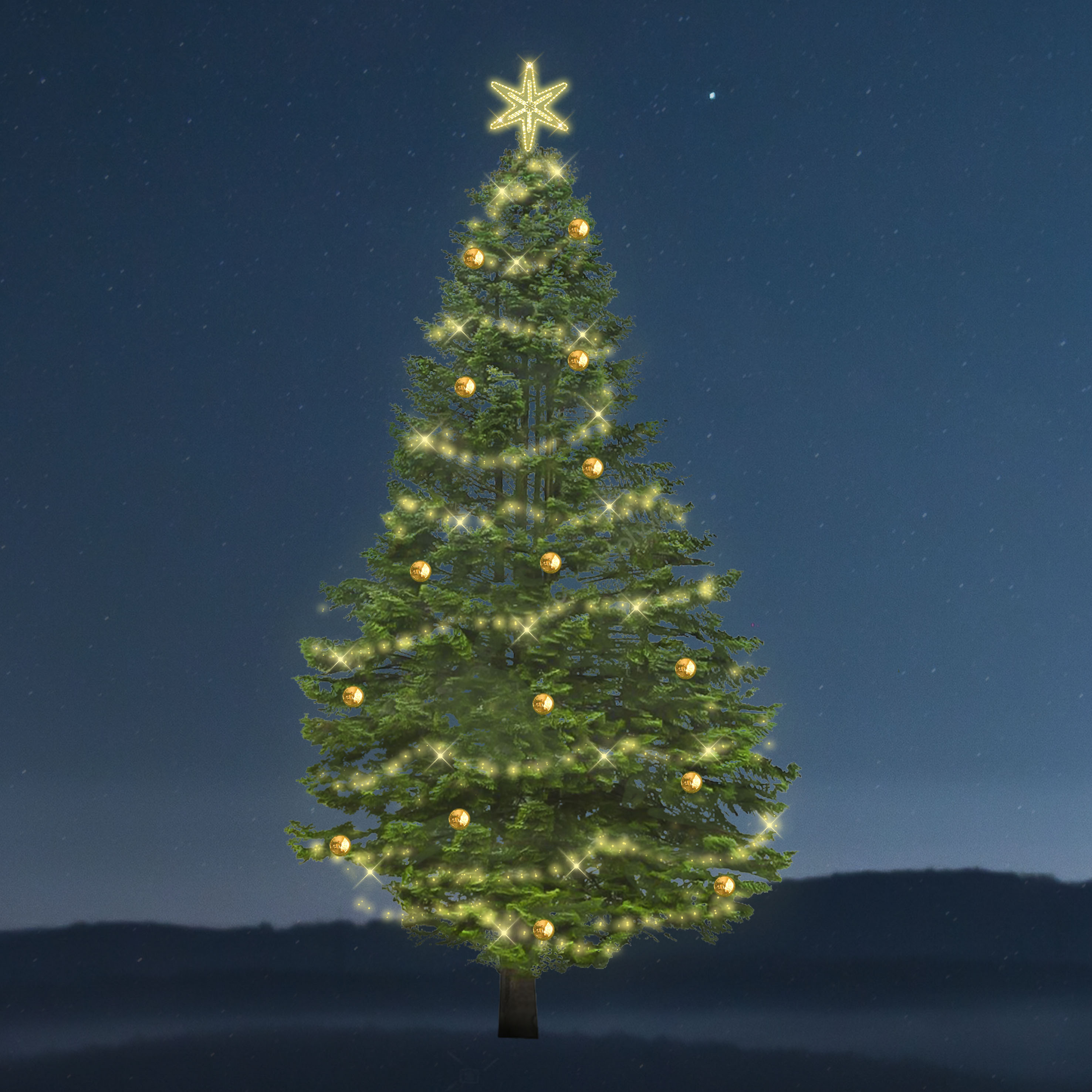 Sada osvětlení na strom Classic - 1248 LED, 5-9 m