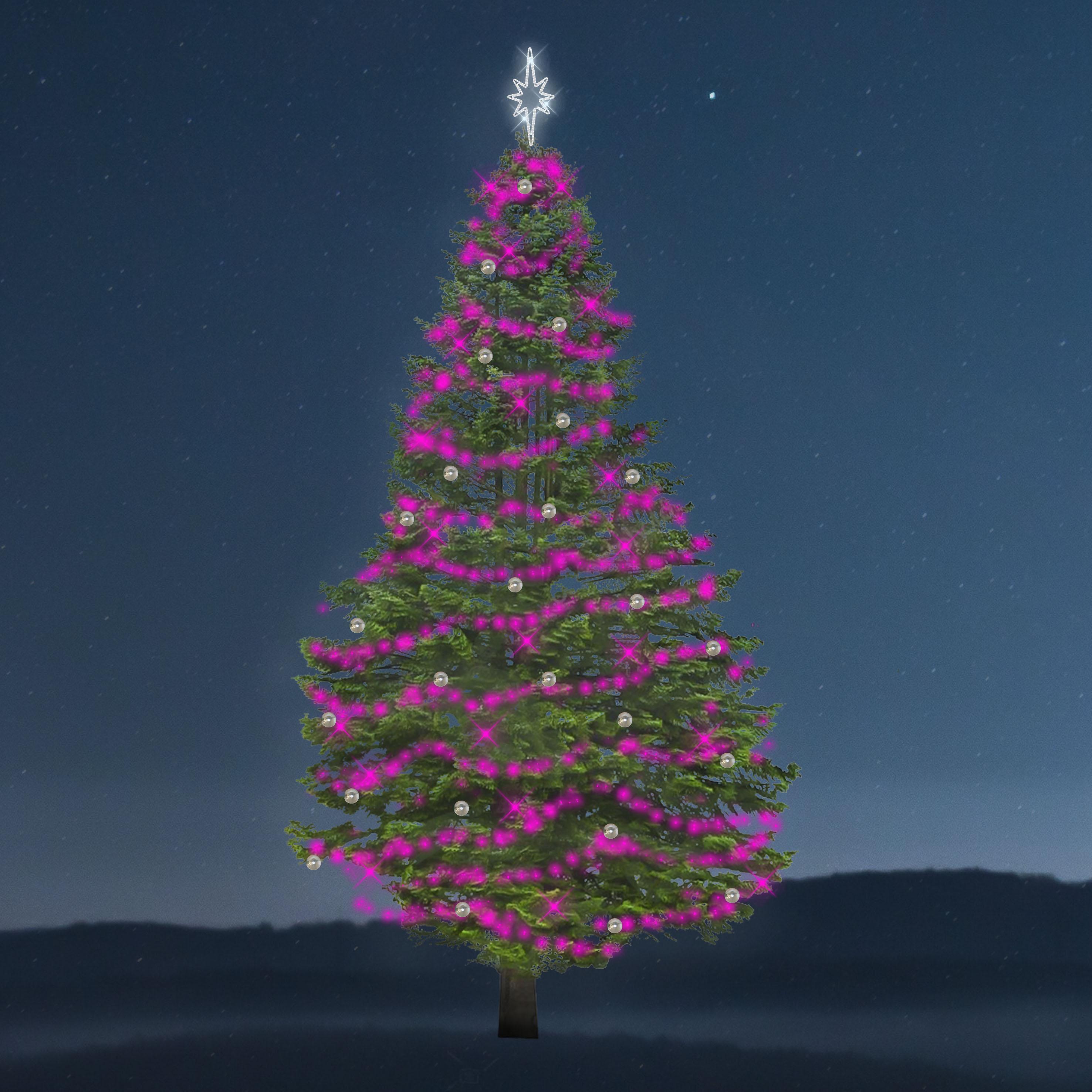 Sada osvětlení na strom Synchrone - 2616 LED, 10-12 m