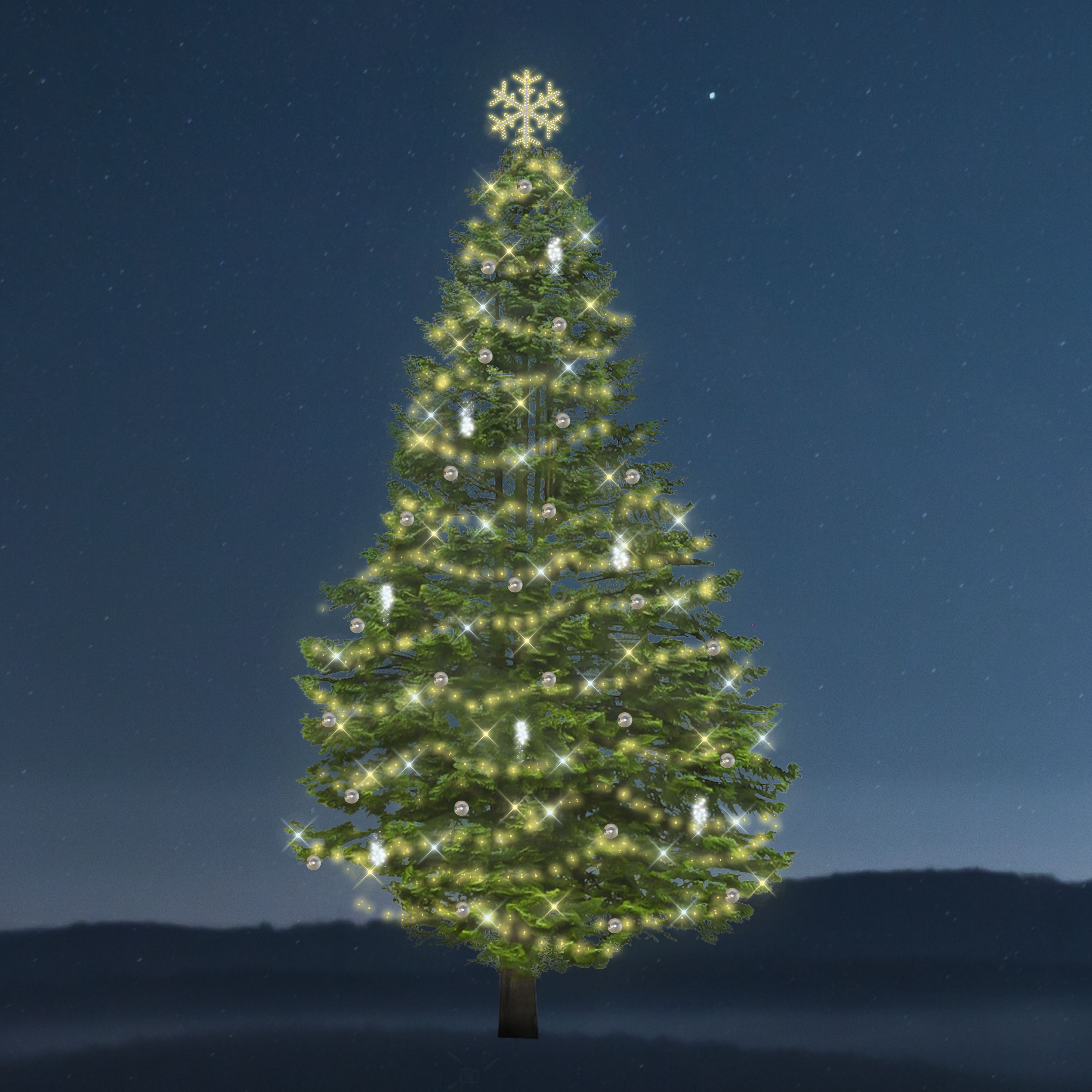 Sada osvětlení na strom Flash - Snowdrop - 3318 LED, 10-12 m