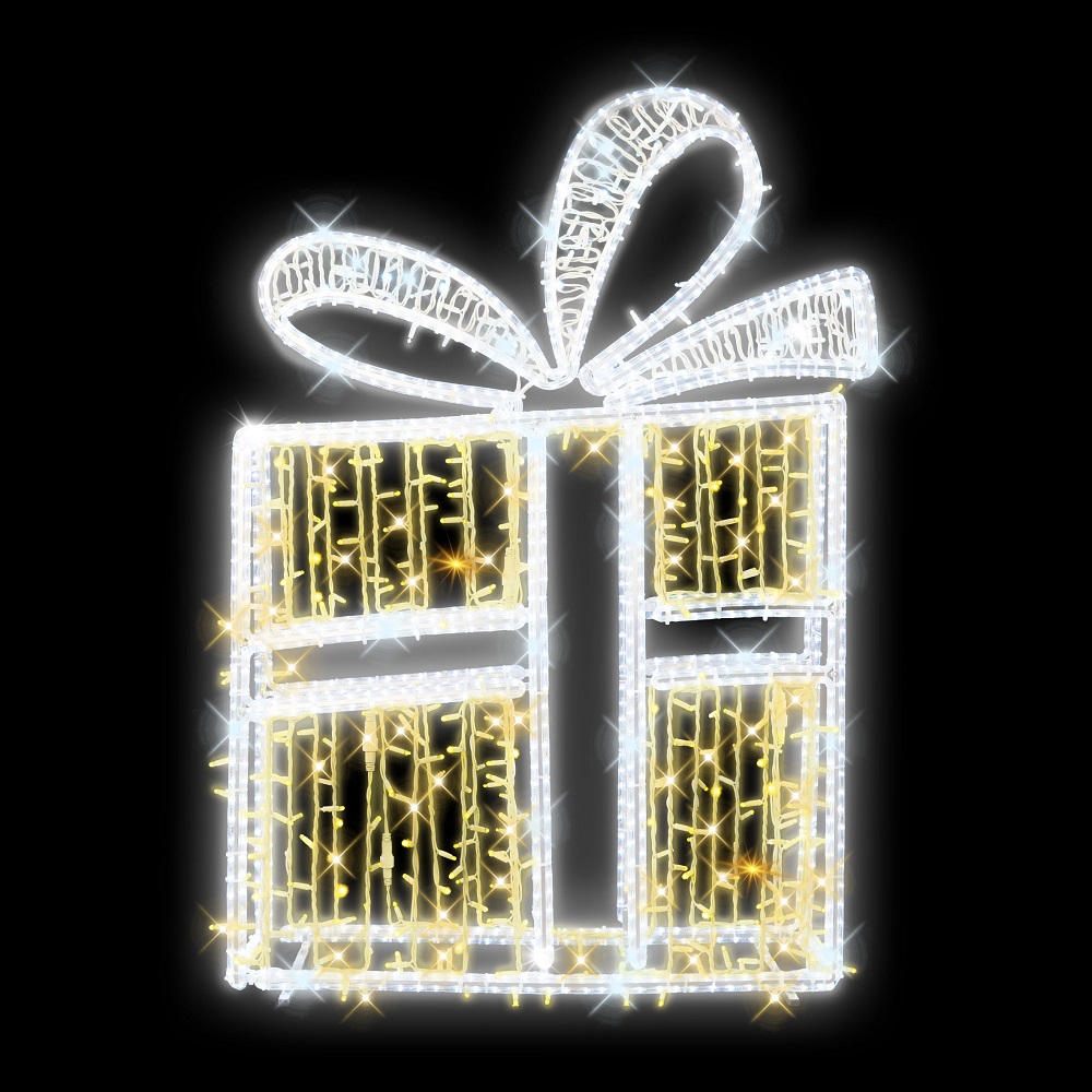 3D LED dárek střední - N20/21 - 24 V - 142 x 101 x 30 cm