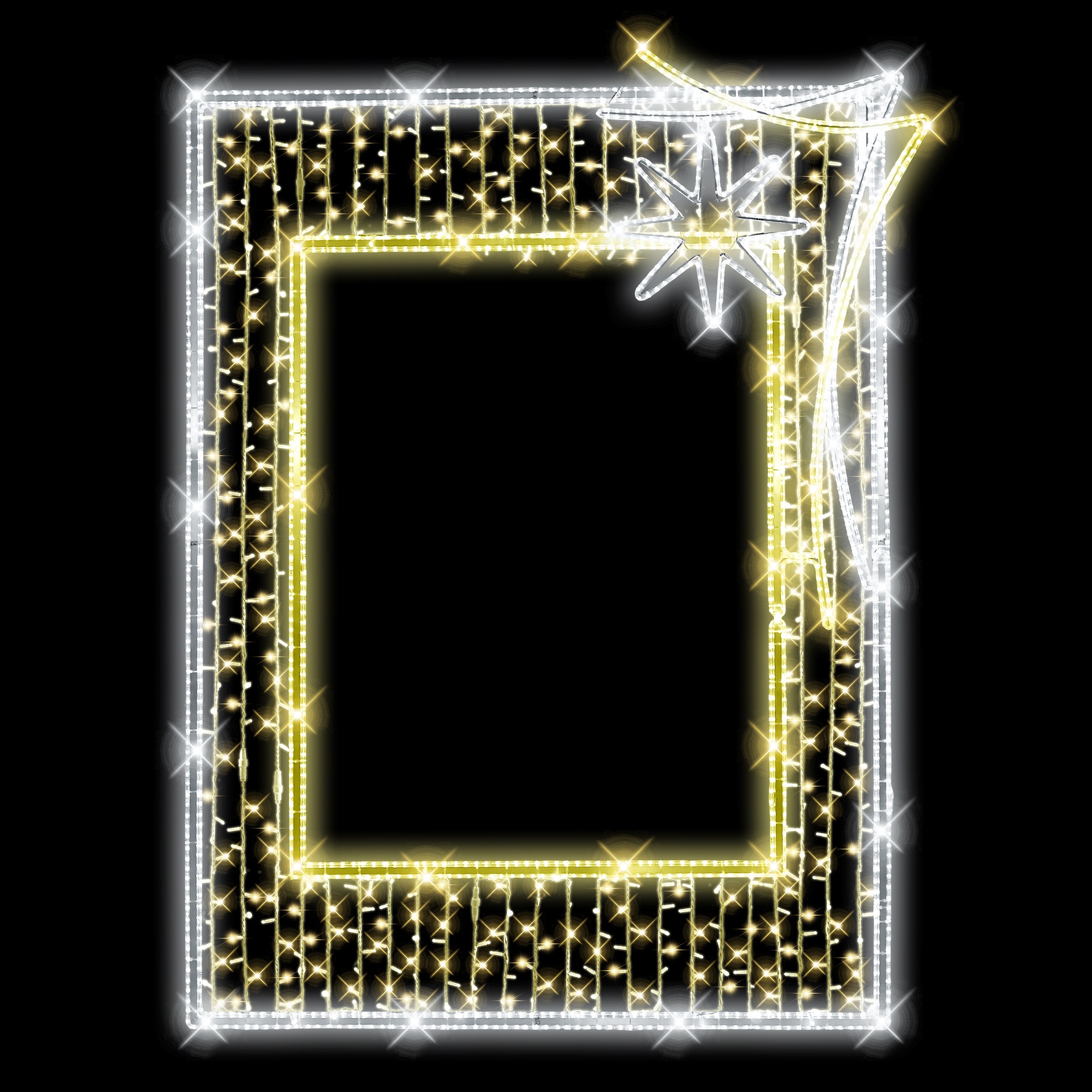 LED fotorám hvězda N2/22 - 261 x 199 cm