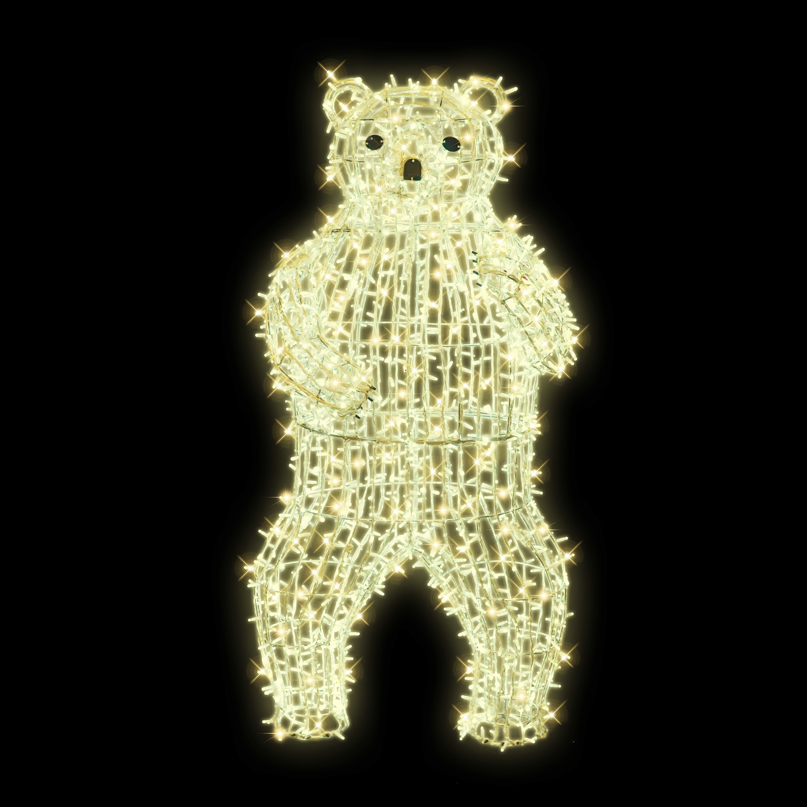 3D LED medvěd velký stojící - N23/25 - 24 V - 205 x 97 x 77 cm