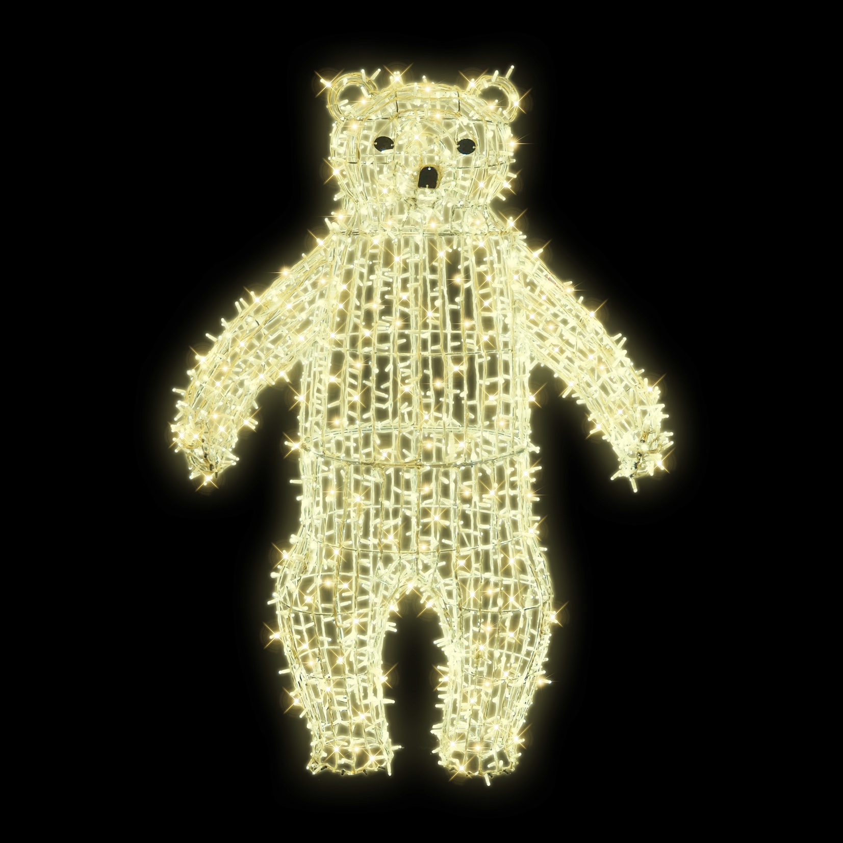 3D LED medvědice velká stojící - N24/25 - 24 V - 204 x 132 x 75 cm