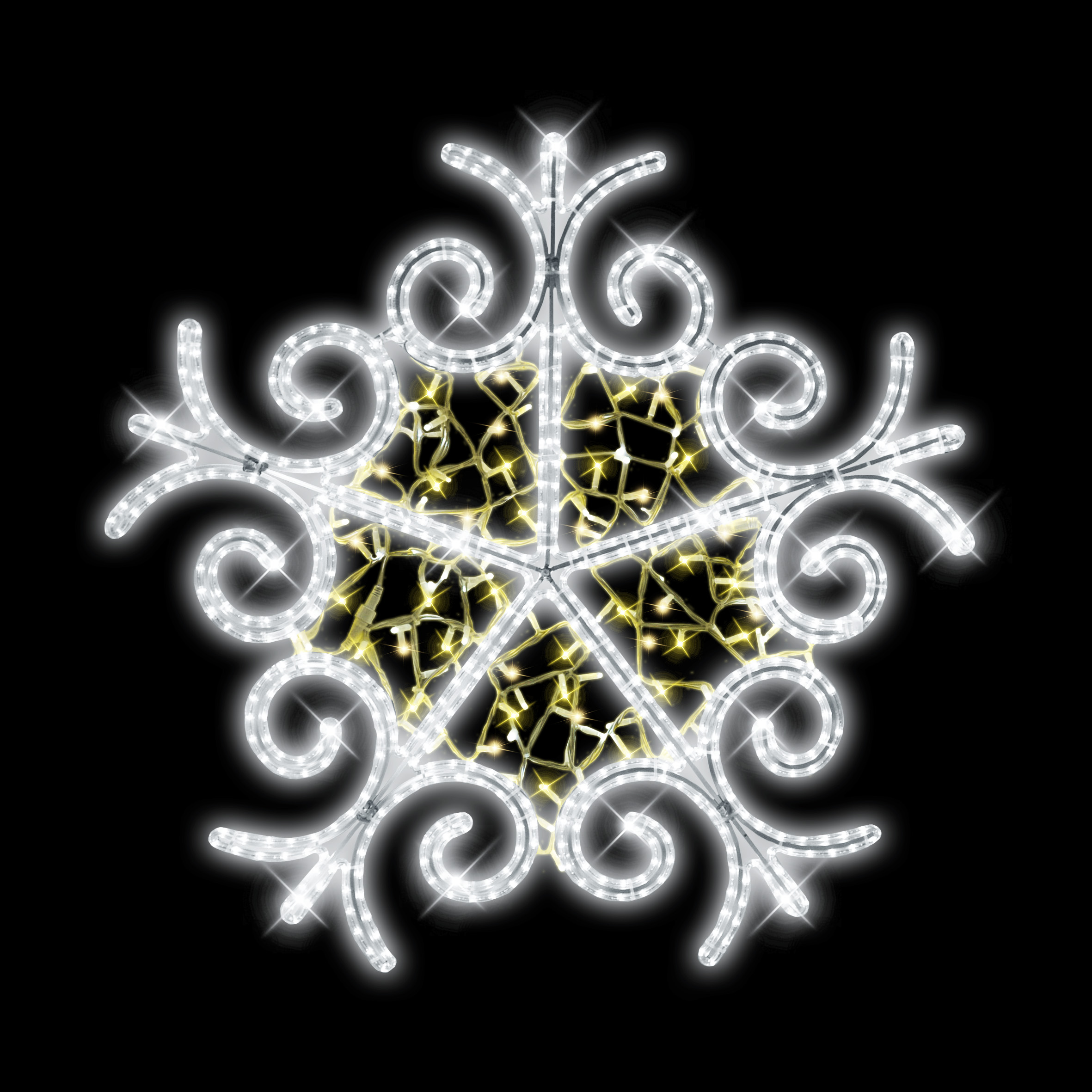 Světelný dekor LED s výpletem 1571 - 112 x 114 cm