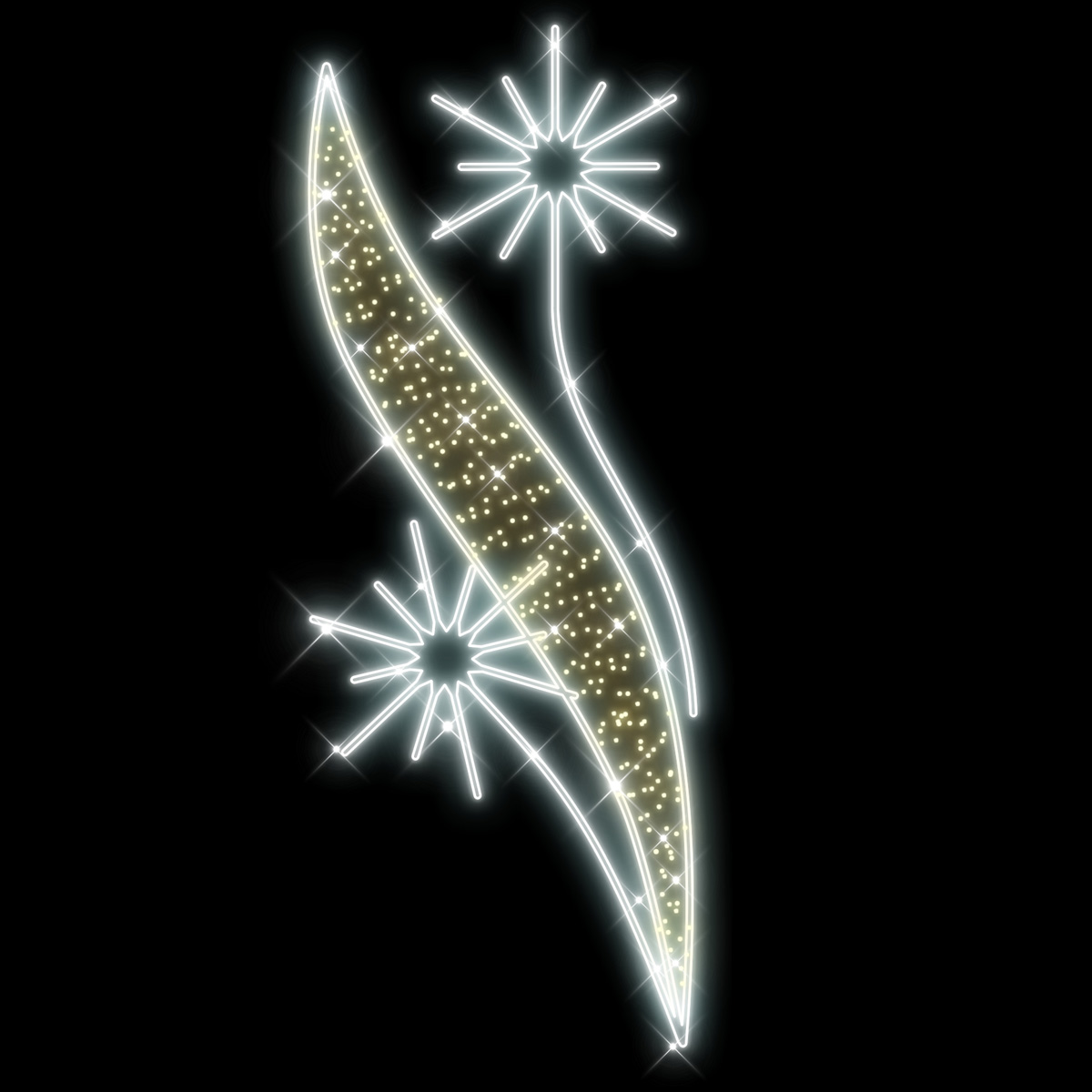 Světelný dekor LED 1631 s výpletem - 300 x 109 cm