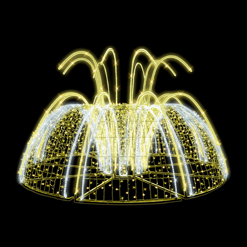 3D LED fontána nízká - N2/26 - 24 V - 236 x 408 cm