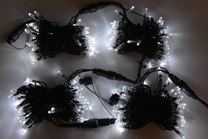 Světelný řetěz LED-PLR-240 bílá/čk 24m, 240 LED