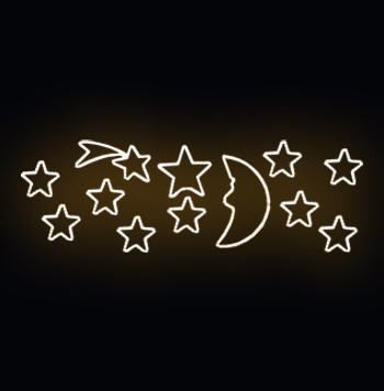 Světelný dekor LED 4251 - 294x103cm