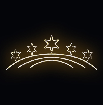 Světelný dekor LED 4371 - 330x125cm