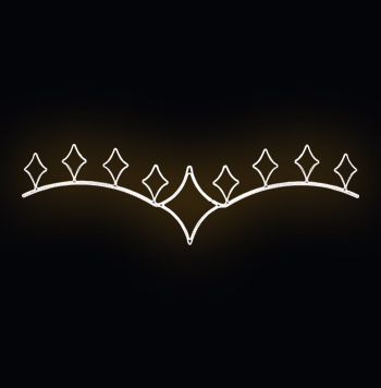 Světelný dekor LED 4381 - 370x107cm