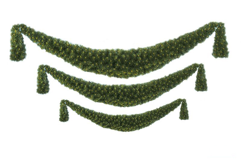 PVC Girlanda 8 m, hustá - MK-GX-800-100