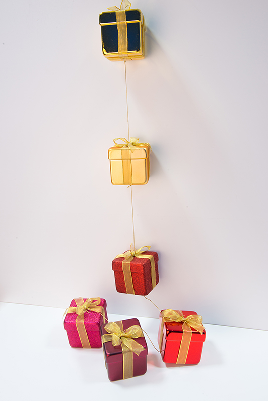 Dárky spojené červeno/zlaté 10x200 cm - lesklé/matné - 10606006-04