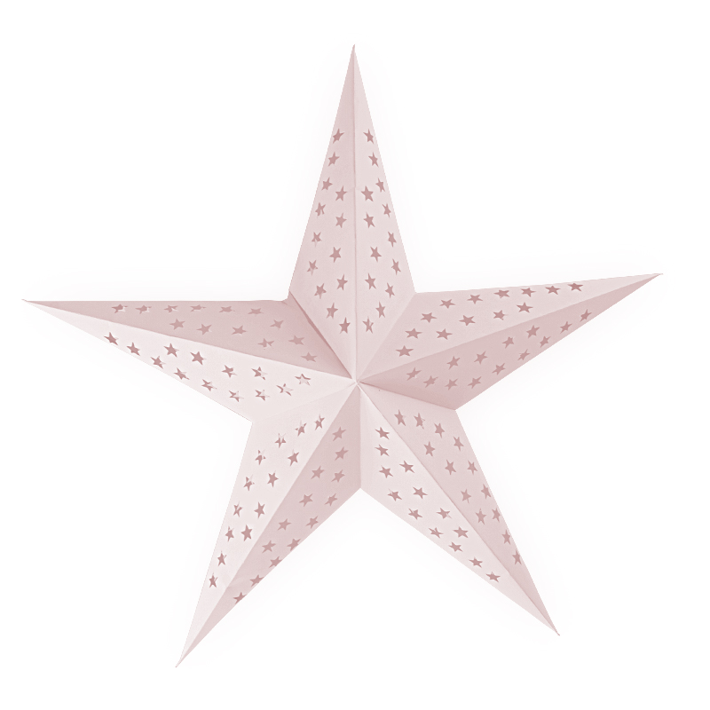 Papírová hvězda pěticípá 20 cm