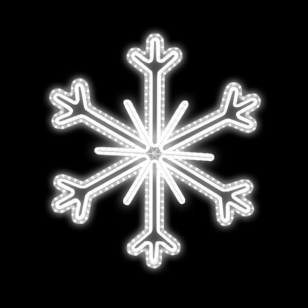 Světelný Dekor vločka LED 5711 - 99 x 88 cm