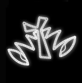 Světelný Dekor Moderní zvonky LED 5832 - 80 x 111 cm