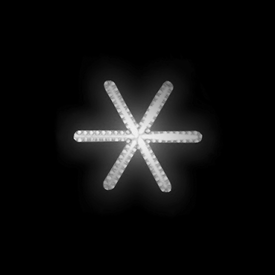 Světelný dekor Vločka velká LED 6033 - 65 x 72 cm