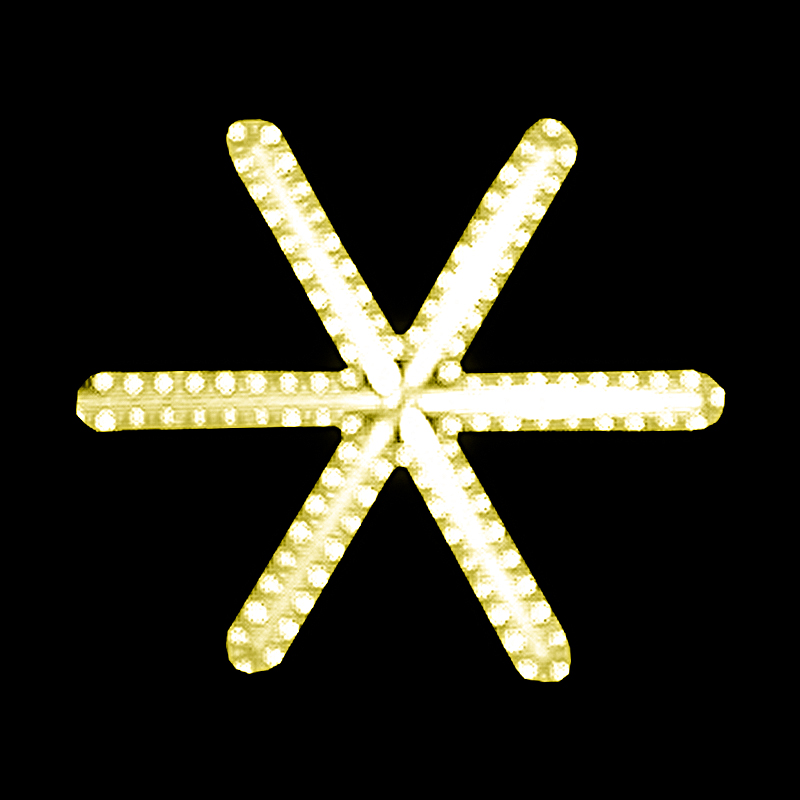 Světelný dekor Vločka střední LED 6034 - 50 x 56 cm