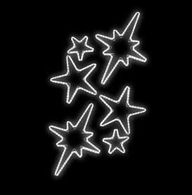 Světelný Dekor LED 6451 - 180x110cm