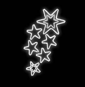 Světelný dekor Kupa hvězd LED 6531 - 130 x 90 cm