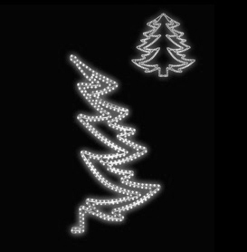 Světelný Dekor LED 6682 - 60x125cm