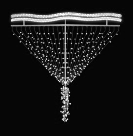 Světelný Dekor LED 7021 - 190x196cm