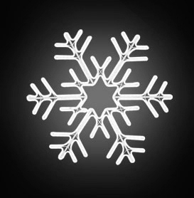 Světelný dekor vločka LED 7591 - 105 x 110 cm