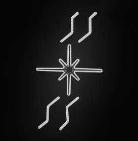 Světelný Dekor LED 7921 - 170x96cm