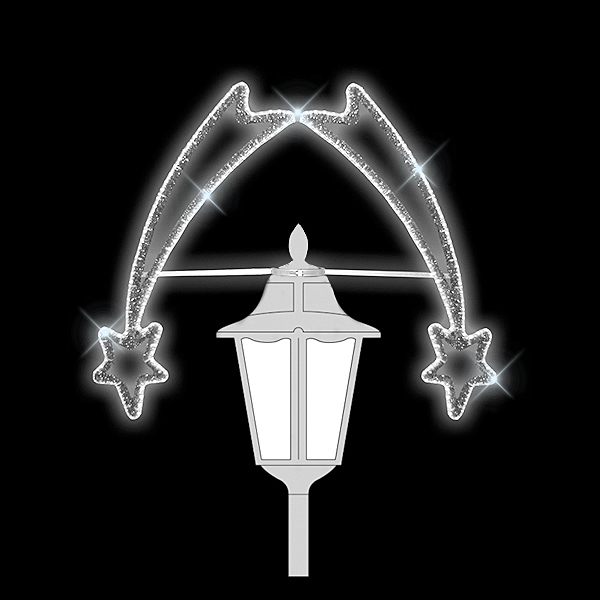 Světelný dekor na lampu Komety obrácené LED 80119 - 105 x 130 cm