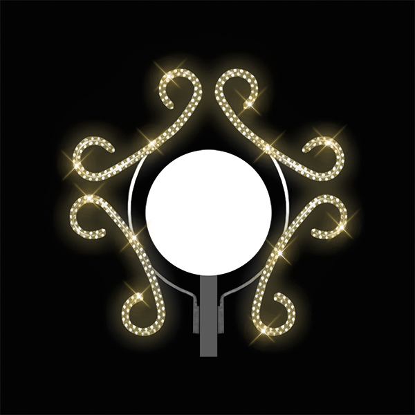 Světelný dekor na lampu Ornamenty  LED 8112 - 120 x 120 cm