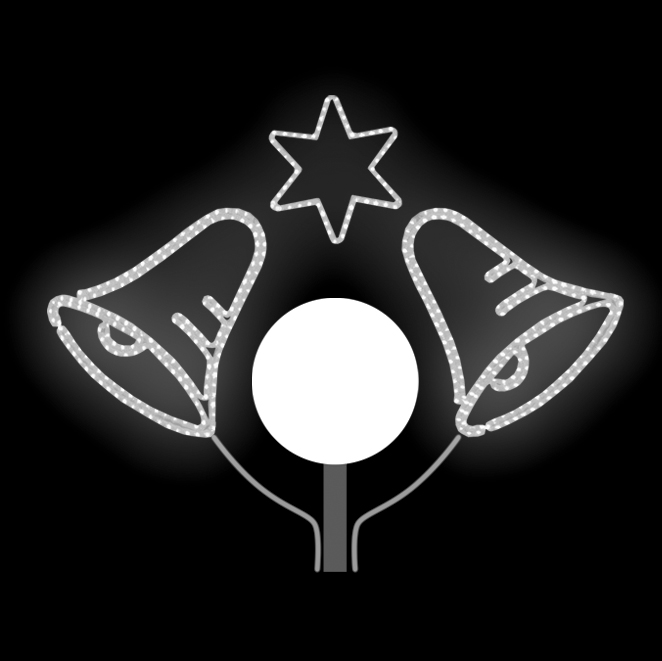 Světelný Dekor LED 8321 - 160x130cm