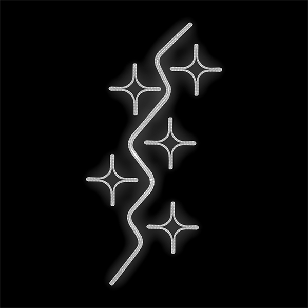 Světelný Dekor LED 8581 - 250x130cm