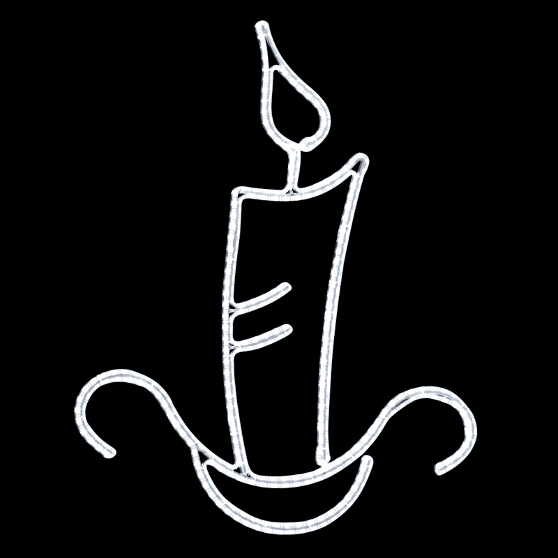 Světelný dekor atypická svíčka LED 9361 - 133 x 103 cm