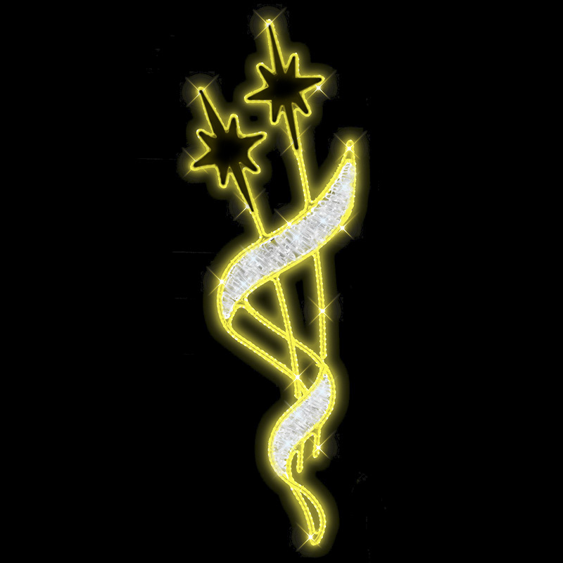 Světelný Dekor Hvězdy Orion v kornoutu velký LED 9701 - 284 x 93 cm