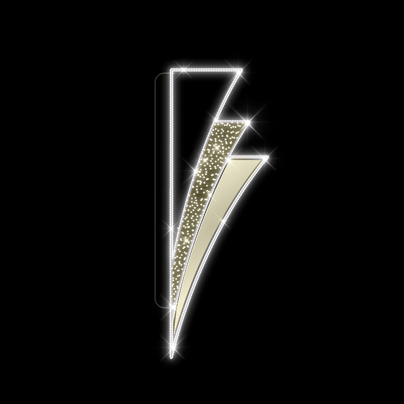 Světelný Dekor Trojúhelníky LED 9781 - 297 x 111 cm