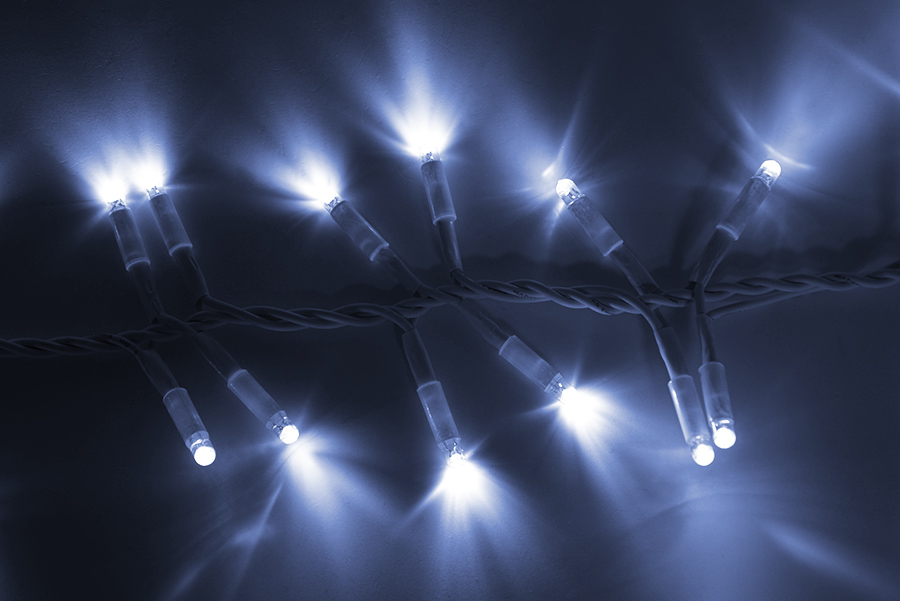 Světelný řetěz LEDCPLR-240-bílá/bk 6m, 240 LED