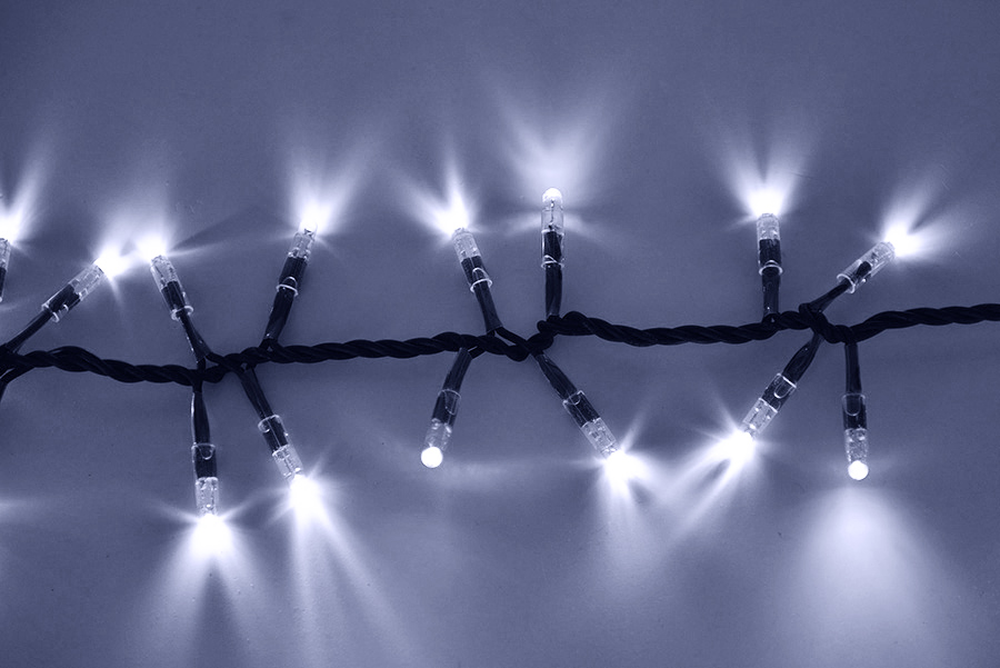 Světelný řetěz LEDCPLR-F-240-bílá+bílá/čk 6m, 240 LED