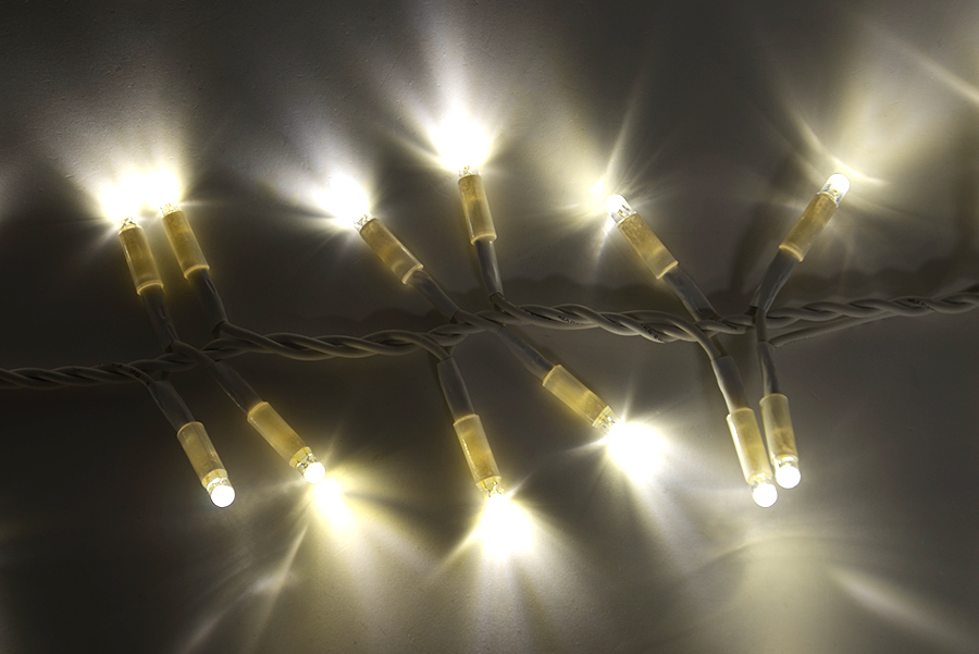 Světelný řetěz LEDCPLR-F-240-teplá bílá+bílá/bk 6m, 240 LED