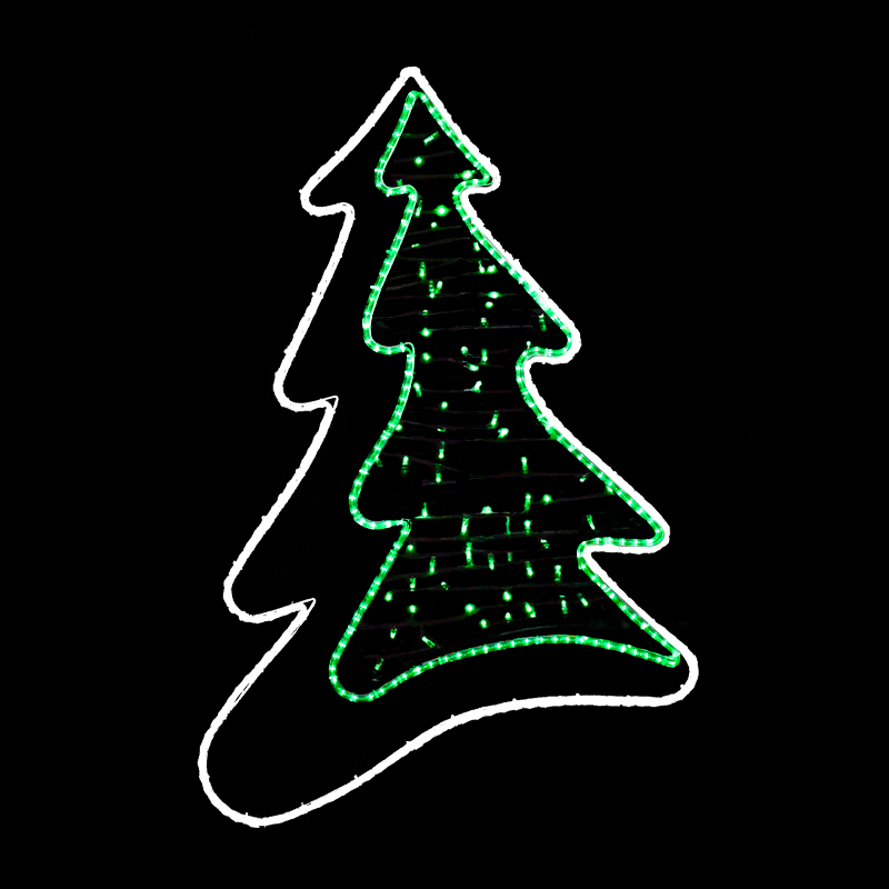 Stromek dekor s výpletem LED 1301 - 156 x 103 cm