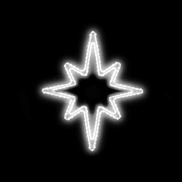 Světelný Dekor hvězda LED 8441 - 86 x 72 cm