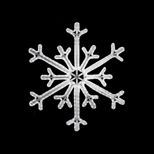 Světelný Dekor Vločka dvojitá LED 6792 - 89x84cm